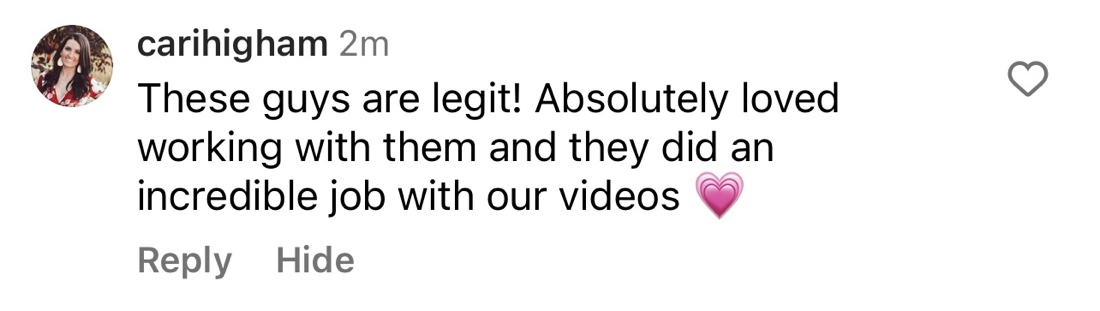 Client testimonial - Carihigham